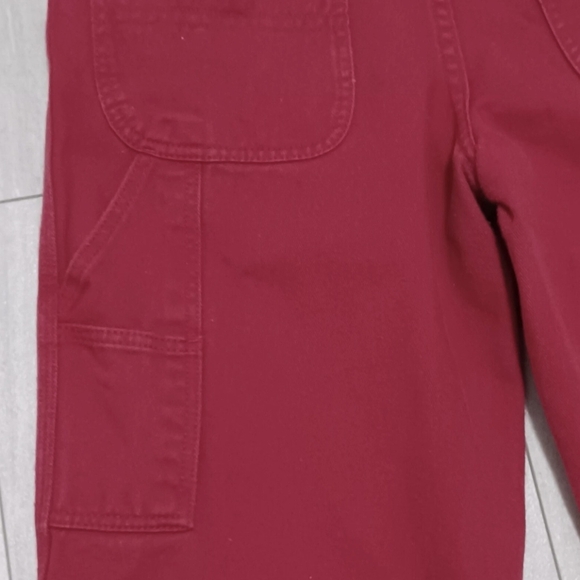 Vintage Tommy Hilfiger Jeans Women's Carpenter Red 100% Cotton Size 6 - Picture 7 of 8